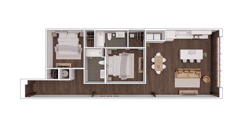 D2.2 Floor Plan at The Mill at Prattville, Prattville, Alabama